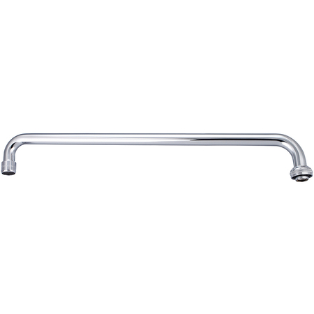 CENTRAL BRASS 18" Swivel Tube Spout With Aerator, Polished Chrome CS-22005